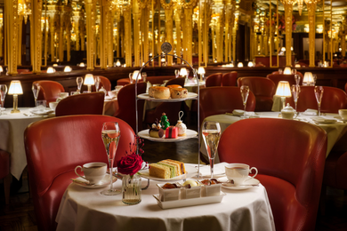 Hotel Cafe Royal's Christmas afternoon tea on display