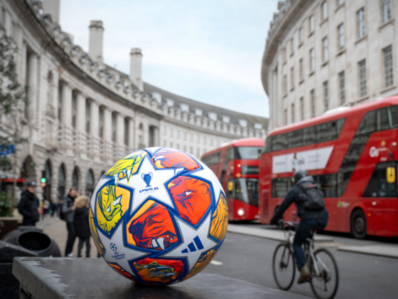 Champions League ball on Regent Street 